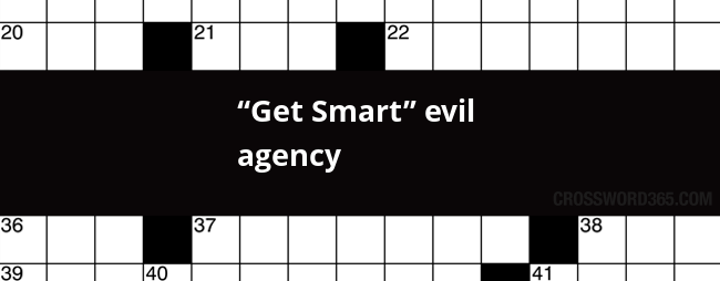 Evil Agency Crossword 