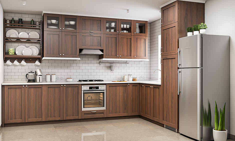 What kind of wood is ideal for kitchen cabinets?